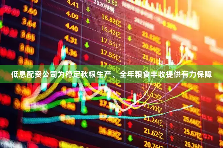 低息配资公司为稳定秋粮生产、全年粮食丰收提供有力保障